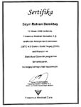 rıdvan demirtaş sertifika